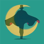 99px.ru аватар Такседо Маск / Tuxedo Mask из аниме Сейлор Мун / Sailor Moon идет в сторону Луны