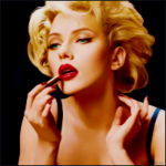 Аватар Scarlett Johansson / Скарлетт Йоханссон красит губы красной помадой