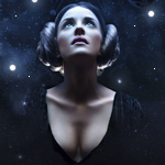 99px.ru аватар Лея Органа-Соло / Leia Organa Solo смотрит на звездное небо из фильма Звездные войны / Star Wars