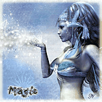 Аватар Девушка-эльф посылает воздушный поцелуй (Magic / Магия)