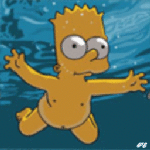 99px.ru аватар Барт Симпсон / Bart Simpson из мульсериала Симпсоны / The Simpsons под водой