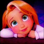 99px.ru аватар Маленькая Рапунцель / Rapunzel мечтательно смотрит в небо, момент из мультфильма Рапунцель: Запутанная история / Tangled