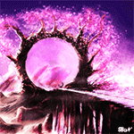 99px.ru аватар Цветущее розовым цветом дерево, образующее портал в другой мир