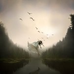 Аватар Девушка парит в воздухе над водой, рядом летают птицы, фотограф Adam Andrearczyk