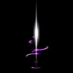 99px.ru аватар Фиолетовый луч света на черном фоне вырывается из центра вращающихся световых бликов