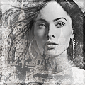 99px.ru аватар Американская актриса и фотомодель Megan Fox / Меган Фокс на фоне замка