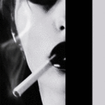 99px.ru аватар Девушка с дымящейся сигаретой во рту