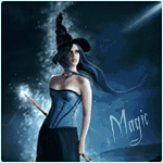 99px.ru аватар Сияние окутывает ведьму в колпаке, художник Jenny Laatsch / Дженни Лаач (Magic / Магия)