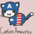 99px.ru аватар Кошка в костюме Капитана Америки (Captain Ameowrica / Капитан Амяурика)