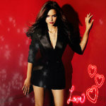 Аватар Nina Dobrev / Нина Добрев на красном фоне (Love / Любовь)