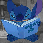 99px.ru аватар Stitch / Стич перелистывает голубую книгу