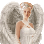 99px.ru аватар Девушка - ангел с белым цветком лилии в волосах