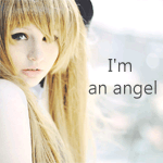 99px.ru аватар Косплей на Marion Phauna / Марион Фауну из аниме Shaman King / Король - шаман и надпись Im an angel / Я ангел
