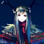 99px.ru аватар Девушка в разноцветной накидке и с рогами на голове