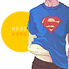 99px.ru аватар Парень в синей футболке со знаком Супермена (Hero / Герой)