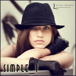 99px.ru аватар Девушка в шляпе и черных перчатках (Simple I / Просто Я)