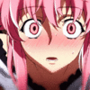 Аватар Смущенная Yuno Gasai / Юно Гасай из аниме Mirai Nikki / Дневник будущего