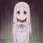 Аватар Мейко Хонма / Meiko Honma из аниме Невиданный Цветок / AnoHana эмоционально кричит