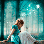 99px.ru аватар Девушка сидит на бревне в лесу, а передней порхает птичка