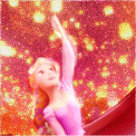 99px.ru аватар Принцесса Рапунцель на фоне неба с летающими небесными фонарями из мультфильма Рапунцель: запутанная история / Tangled