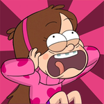 99px.ru аватар Мэйбл Паинс / Mabel Pines из мультсериала Gravity Falls / Грэвити Фоллс кричит