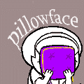 99px.ru аватар Rose Lalonde / Роуз Лалонд из веб-комикса Хоумстак / Застрявший дома / Homestuck закрыла лицо розовой подушкой (pillowface / подушкалицо)