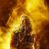 99px.ru аватар Зевс / Zeus из игры God of war: ascension Zeus / Бог войны: вознесение Зевса на фоне огненной стены