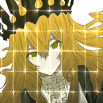 Аватар Chariot / Чариот с короной на голове из аниме Black Rock Shooter / Стрелок с Черной Скалы