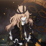 Аватар Chariot / Чариот с короной на голове из аниме Black Rock Shooter / Стрелок с Черной Скалы