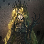 99px.ru аватар Chariot / Чариот с короной на голове и когтистой рукой из аниме Black Rock Shooter / Стрелок с Черной Скалы