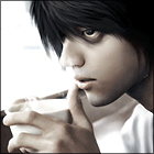 99px.ru аватар Realistic L Lawliet / Реалистичный Эль Лоулайт из аниме Тетрадь Смерти / Death Note с чашкой в руках