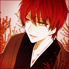 99px.ru аватар Akashi Seijuro / Сэйдзюро Акаси из аниме Баскетбол Куроко / Kuroko no Basket с развевающимися волосами, со светящимися глазами, улыбаясь, смотрит куда-то в сторону