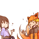 99px.ru аватар Naruto / Наруто в костюме девятихвостого лиса и Саске / Sasuke, пародия на клип Ylvis - The Fox (What does the Fox say?)