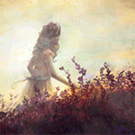99px.ru аватар Девочка за колышущейся травой в тумане