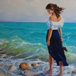 99px.ru аватар Девушка у моря, художник Сефедин Стафа