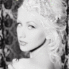 Аватар Christina Aguilera / Кристина Агилера с блестками в волосах вполоборота