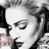 Аватар Мадонна / Madonna с закрытыми глазами в блестящих украшениях