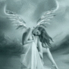 99px.ru аватар Девушка с блестящими ангельскими крыльями на фоне неба