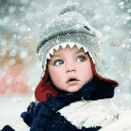 99px.ru аватар Ребенок в зимней блестящей шапке