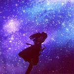 99px.ru аватар Девушка смотрит на звездное небо