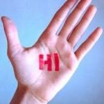 99px.ru аватар На ладони написано hi (привет)