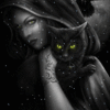 99px.ru аватар Ведьма с черной кошкой на руках