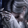 99px.ru аватар Девушка с белой бабочкой на пальце плачет