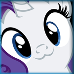 99px.ru аватар Кавайно улыбающаяся Рарити / Rarity из мультсериала Мой маленький пони: Дружба - это чудо / My Little Pony: Friendship is Magic / MLP:FiM