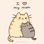 Аватар Pusheen the Cat / Кот Пушин обнимает свою маму (I Love My Mom / Я люблю свою маму)