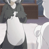 Аватар Laura Bodewig & Charlotte Dunois / Лаура Бодевих и Шарлотта Дюноа в костюмах серого и белого котика из аниме IS: Infinite Stratos / Бесконечные Небеса