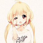Аватар Сонная Анзу Футаба / Futaba Anzu из игры THE iDOLM@STER: Cinderella Girls / Idolmaster / Идолмастер: Девочки Золушки зевает и трет глаз