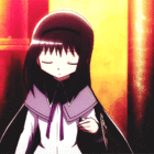 Аватар Homura Akemi / Хомура Акэми из аниме Mahou Shoujo Madoka&;Magika / Девочка-волшебница Мадока поправляет волосы