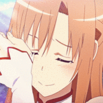 Аватар Момент из аниме Мастера меча онлайн / Sword Art Online, когда Asuna Uki / Асуна Юки плачет от счастья