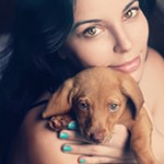 99px.ru аватар Девушка со щенком, фотограф Анна Теодора